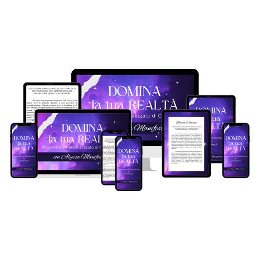 DOMINA LA TUA REALTÀ: PROGRAMMA di COACHING 1:1 Step-by-Step Personalizzato